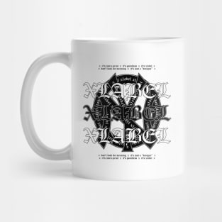 Gothic style print Mug